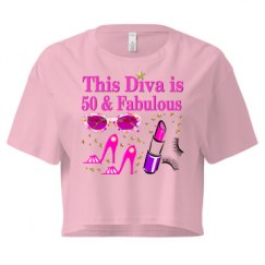 Ladies Festival Cali Crop Top Tee