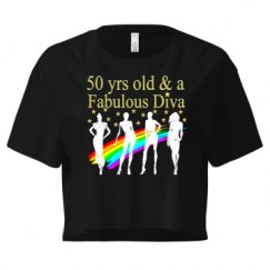 Ladies Festival Cali Crop Top Tee