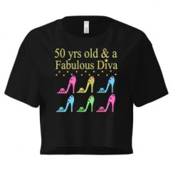 Ladies Festival Cali Crop Top Tee