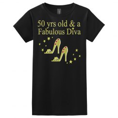 GOLD 50TH BIRTHDAY SHOE LOVER