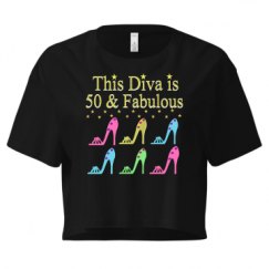 Ladies Festival Cali Crop Top Tee