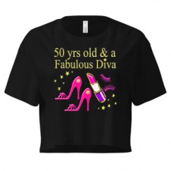 Ladies Festival Cali Crop Top Tee