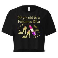 Ladies Festival Cali Crop Top Tee