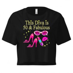 Ladies Festival Cali Crop Top Tee