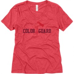 Ladies Relaxed Fit Super Soft Triblend V-Neck Tee