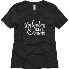 Ladies Relaxed Fit Super Soft Triblend V-Neck Tee