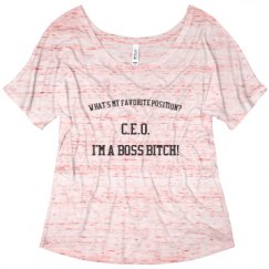 Ladies Flowy Slouchy Tee