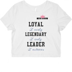 Ladies Slim Fit Crop Top Tee