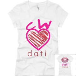 CW DATI CW SCRIBBLE HEART SLIM FIT
