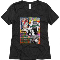 Ladies Relaxed Fit Super Soft Triblend V-Neck Tee