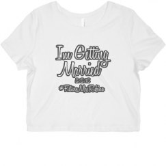 Ladies Slim Fit Crop Top Tee