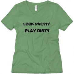 Ladies Relaxed Fit V-Neck Tee