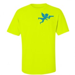Unisex Ultra Cotton Safety Neon Crewneck Tee