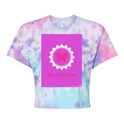 Women's Tie Dye Crop Top Tee