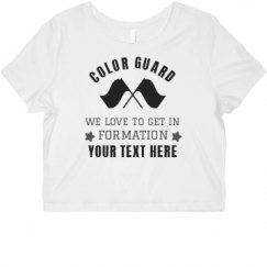 Ladies Slim Fit Crop Top Tee