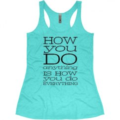 Ladies Slim Fit Super Soft Racerback Triblend Tank