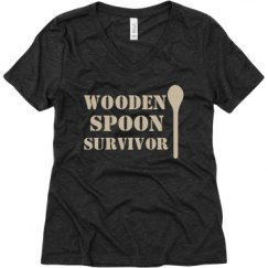 Ladies Relaxed Fit Super Soft Triblend V-Neck Tee