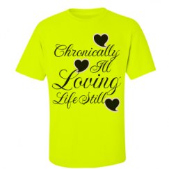 Unisex Ultra Cotton Safety Neon Crewneck Tee