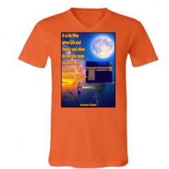 Unisex V-Neck Jersey Tee