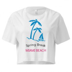 Ladies Festival Cali Crop Top Tee