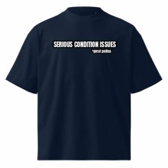 Unisex Organic Oversized High Neck T-Shirt