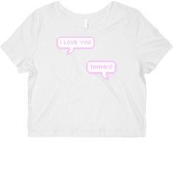 Thanks Pink Crop Top