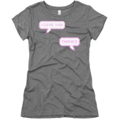 Ladies Slim Fit Super Soft Triblend Tee