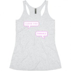 Ladies Slim Fit Super Soft Racerback Triblend Tank