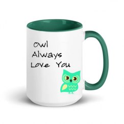 15oz Ceramic Mug with Color Inside