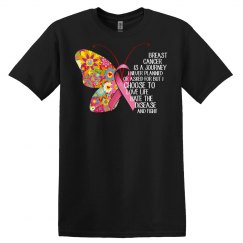 Butterfly Ribbon Breast Cancer Warrior Butterfly Ribbon