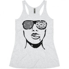 Ladies Slim Fit Super Soft Racerback Triblend Tank