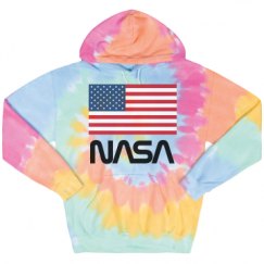 Unisex Tie-Dye Fleece Hoodie