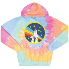 Unisex Tie-Dye Fleece Hoodie