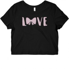 Ladies Slim Fit Crop Top Tee