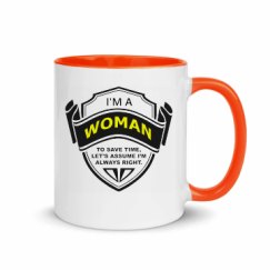11oz Ceramic Mug with Color Inside