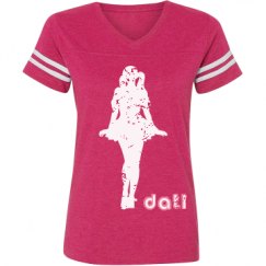 Ladies Relaxed Fit Vintage Sports Tee
