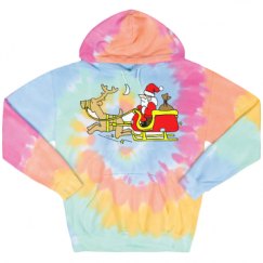 Unisex Tie-Dye Fleece Hoodie