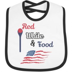 Infant Contrast Trim Bib