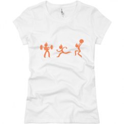 Ladies Slim Fit Basic Promo Jersey Tee