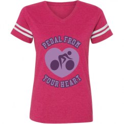 Ladies Relaxed Fit Vintage Sports Tee
