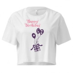 Ladies Festival Cali Crop Top Tee