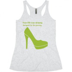 Ladies Slim Fit Super Soft Racerback Triblend Tank
