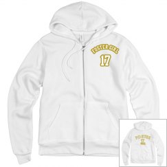 FOSTER WARMUP HOODIE WHITE/WHITE
