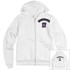 WHITE/PURPLE Warmup Hoodie