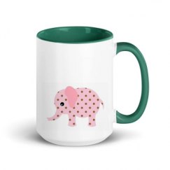 15oz Ceramic Mug with Color Inside