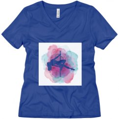 Ladies Relaxed Fit V-Neck Tee