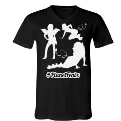 Unisex V-Neck Jersey Tee