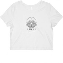 Ladies Slim Fit Crop Top Tee