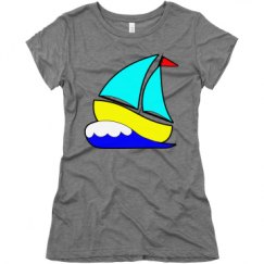 Ladies Slim Fit Super Soft Triblend Tee