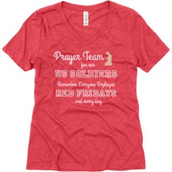 Ladies Relaxed Fit Super Soft Triblend V-Neck Tee